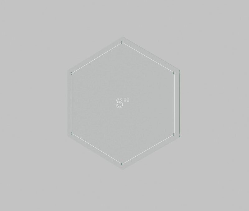 LaserThing Hexagon Quilting Template Set - 5", 6", 7", 8" Sizes with 1/4" Seam Allowance - Durable Acrylic Templates for Quilting, Patchwork, Crafting, & Sewing Projects - Clear Templates for Accuracy - Image 5